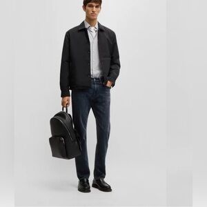 Hugo Boss Men's Delaware Slim Jeans - Dark Blue stretch denim